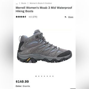Merrell hiking shoes